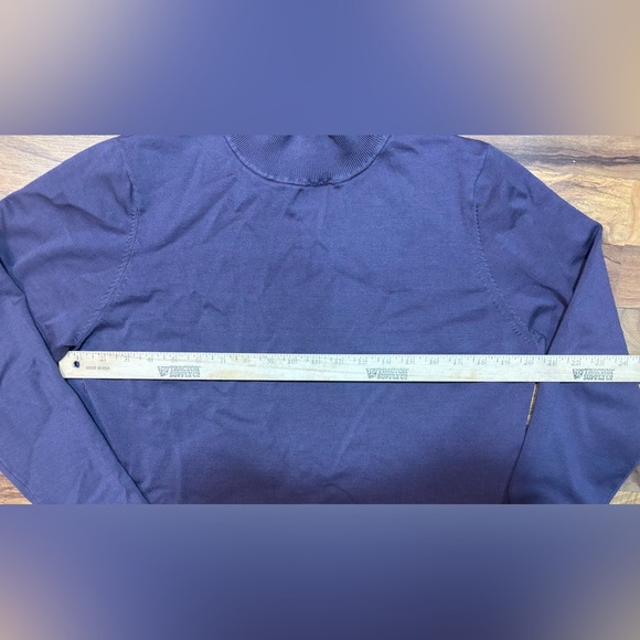 Pendleton Mock Neck Silk Blend Sweater Women’s Size XL Purple Office Business - Picture 6 of 6